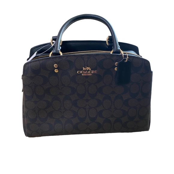 Coach Handbags - Coach Signature Lillie Carryall and Wallet Set Brown and Black NWT